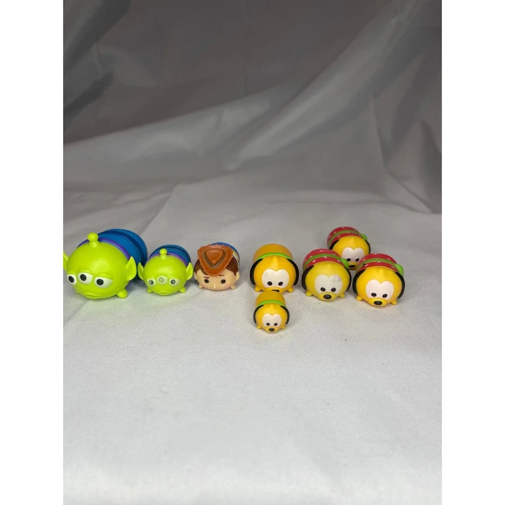 Disney Tsum Tsum Vinyl‎ Figure Lot 8pc Alien Woody Pluto Minnie Mouse Stackable